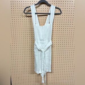 Posse White Line Sleeveless Playsuit